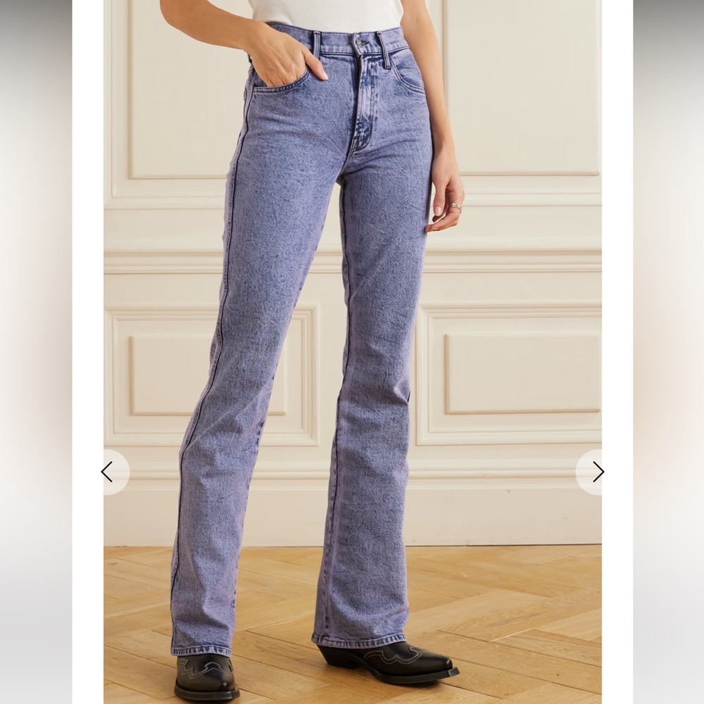 MOTHER The Desperado Heel High Rise Flare Jean in acid trip size 30 - Picture 3 of 11
